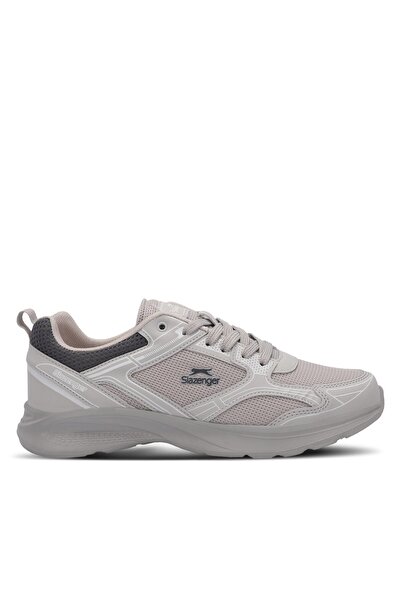 Slazenger Comfortable Lace-Up Casual Sneaker Silver Shoes