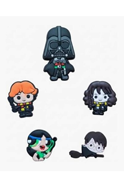 Otto Common Set of 5 Colorful Jibbitz Charms for Slippers – Fun Shoe Accessor...