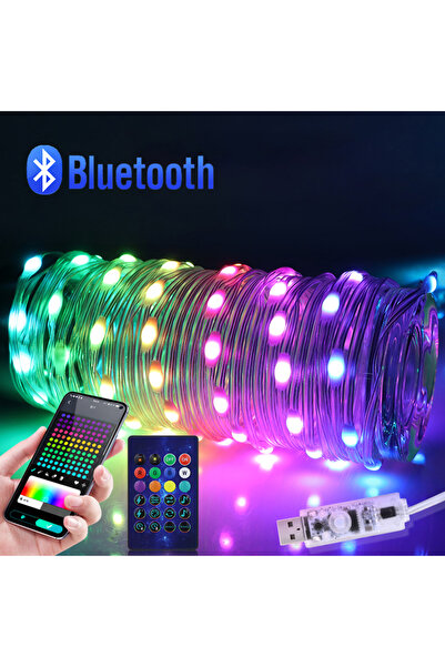 Choice سلسلة إضاءة LED ذكية بطول 10 أمتار، 5 فولت، لتزيين حفلات الزفاف وأعياد...