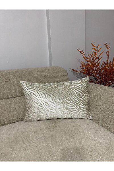 YILMAZHOME Throw Pillow & Pillowcase Decorative Velvet Zebra Pattern Rectangu...