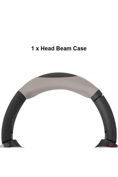 Choice غطاء حماية رأس بيج اللون لسماعات الرأس، مزود بوسادات أذن، مقاوم للصدما...