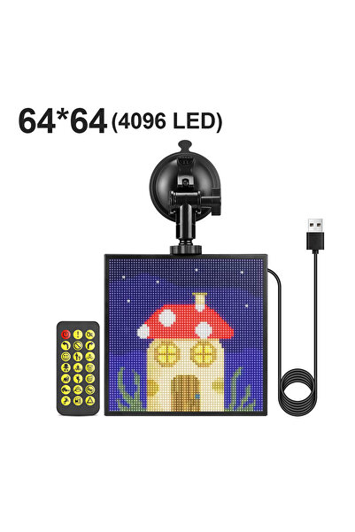 Choice 64 x 64 Pixel Smart APP Programmable Scrolling Text Animation LED Pixe...