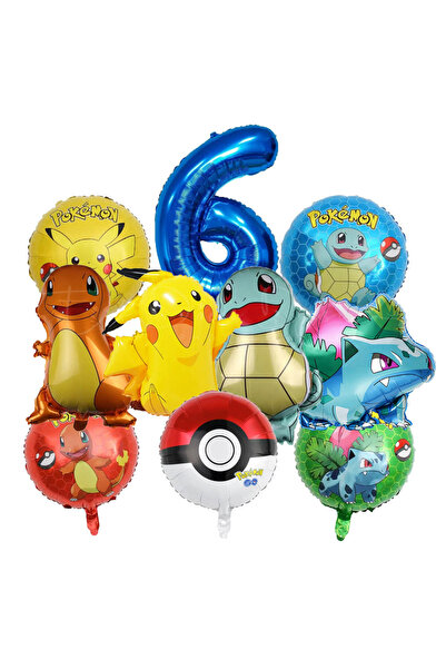 Choice مجموعة أخرى من بالونات الحفلات الكرتونية الزرقاء - 6 بالونات فويل على ...