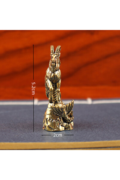 Choice 1pc Capricorn Brass Statue​ - Goat Body Fish Tail Zodiac Sign Figurine...