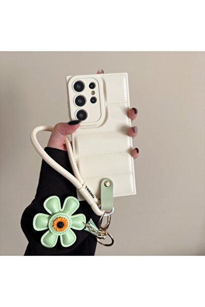 Choice Galaxy S25 Ultra White Soft Down Jacket Phone Case for S25 Edge S23 S2...