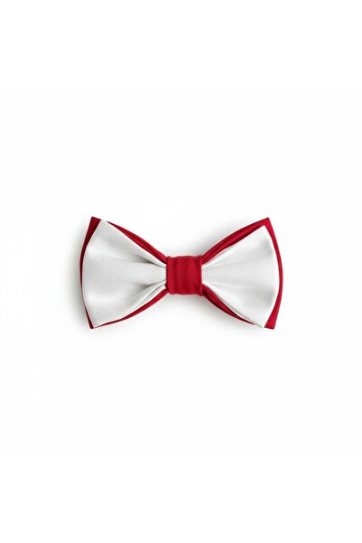 Aslı Türkoğlu Boy's White and Red Bow Tie – Classic Special Occasion & Holida...