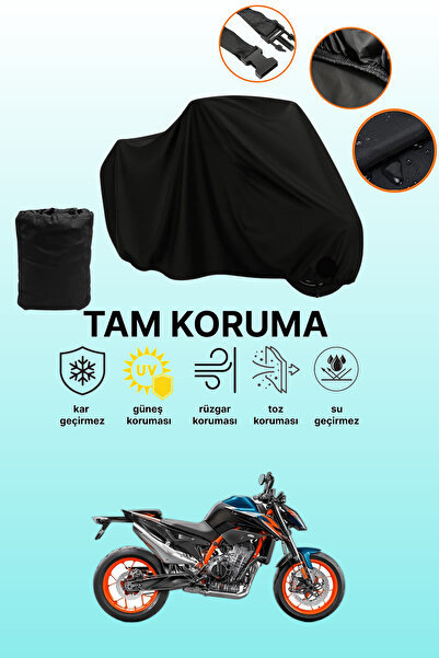 dokaca حقيبة خلفية سوداء وقفل غير متوافقة مع KTM 890 Duke R، قماش متوافق مع ا...