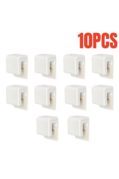 Choice White 10pcs 1/2/3/5/10Pcs Punch-free Toothbrush Holder Wall-mounted To...