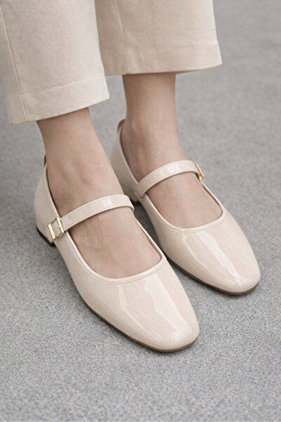 modastilin Pantofi Mary Jane din piele lăcuită cu cataramă, confortabili pent...