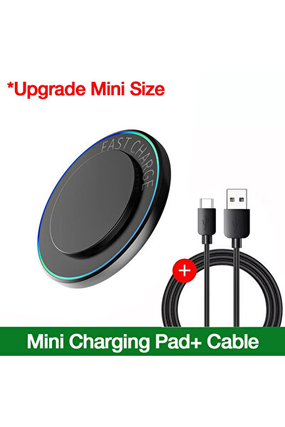 Choice Black with Cable Portable Mini Desktop 100W Wireless Charger Stand Pad...