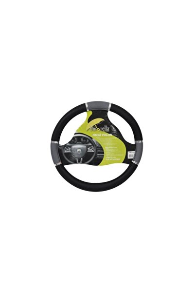 Umbrella Luxury Steering Wheel Cover Grey 37-39 Cm