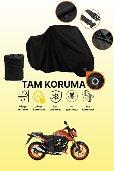 dokaca Siyah Kilit ile Uyumlu RKS T.N.T 202 Uyumlu Motosiklet Brandası