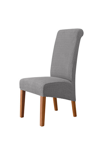 Choice غطاء كرسي كبير الحجم بلون رمادي متوسط، مصنوع من الصوف القطبي، مناسب لل...