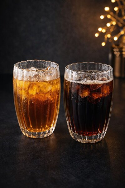 YzHome 2-Piece Double-Walled Large Striped Cup Mug