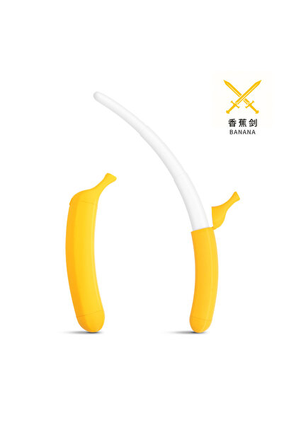 Choice Yellow 3d Printed Banana Telescopic Sword, Portable Decompression, Cre...