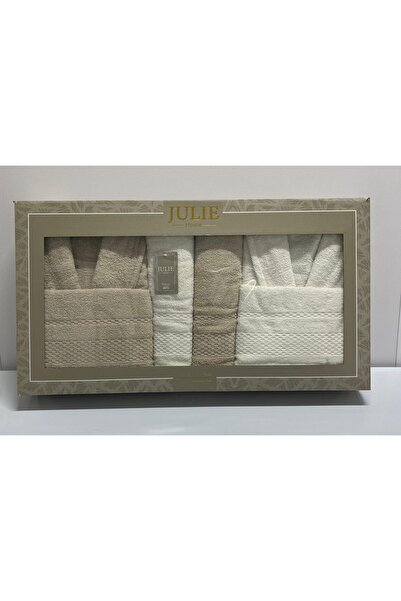 Levinda JULİE 6 Parça Lüx Aile Bornoz Seti