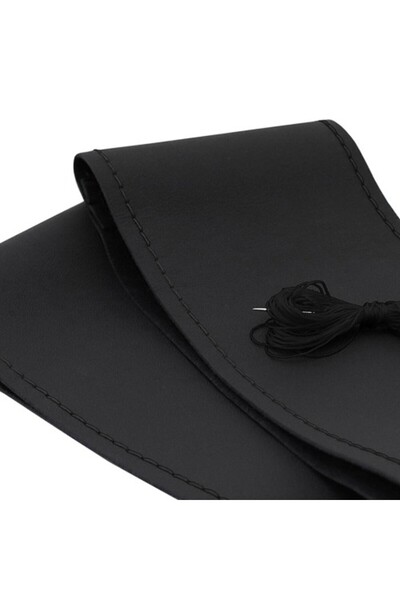 Umbrella Husa Volan Cu Snur Piele Naturala Negru 39-40 Cm