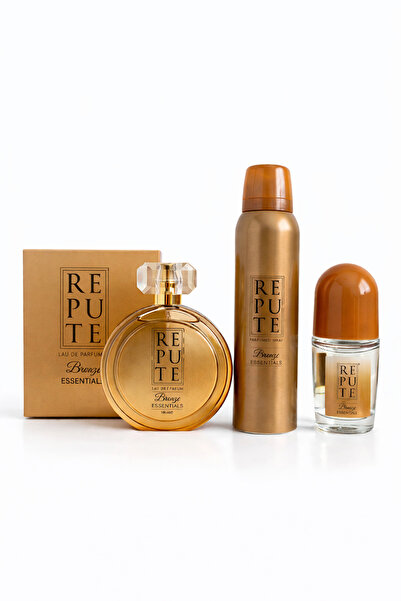 lider kozmetik Repute Bronze Essentıals Edp Kadın Parfüm Seti 3'lü