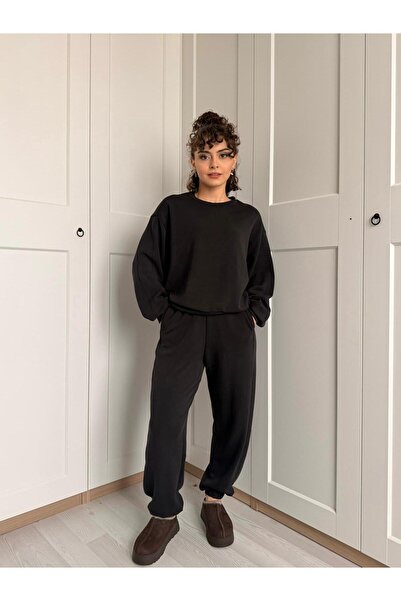 Betül Nayir Modal Doku Tracksuit Set - Anthracite
