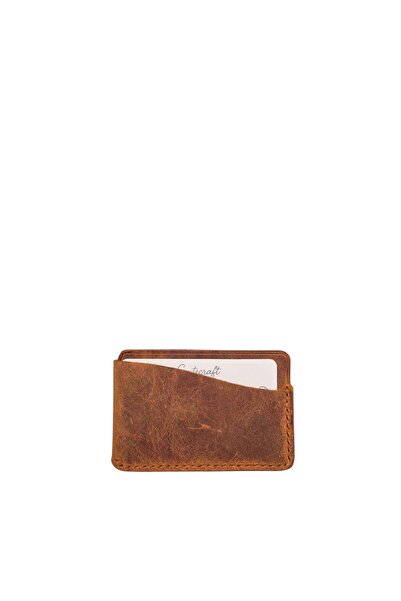GENTE Genrecraft Hand-Stitched Unisex Genuine Leather Card Holder Gc100004Dcr