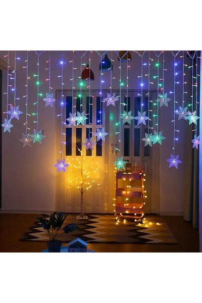 Choice EU Plug 220V Multicolor 4M 96Led Christmas Home Decor Snowflake String...