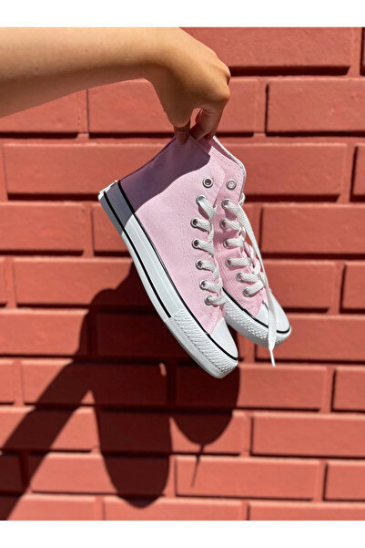 Morpembej Keten Uzun Bilekli Unisex Spor Ayakkabı Sneaker Kaymaz Taban Ortpedik