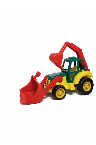 NASYONEL TOYS Oyuncak Kepçeli Traktör | Kazıcı Yükleyici İnşaat Aracı | Çocuk...