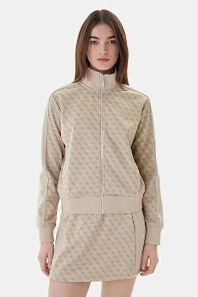 Guess Maya 4g Full Zip Women's Multicolor Sweatshirt V6Rq08K2042-Fnn0