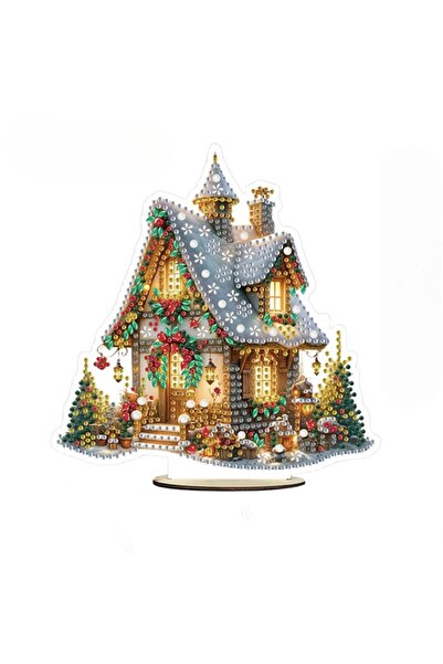 Choice GH027 1 diamond painting set of wooden Christmas ornaments, DIY crysta...