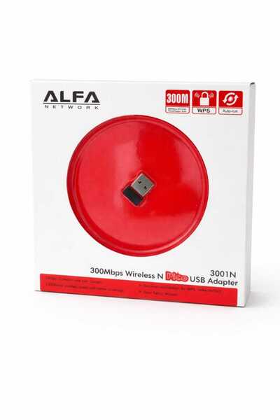 Alfa محول Network 3001N USB يوفر اتصال واي فاي مستقر بسرعة تصل إلى 300Mbps، ب...