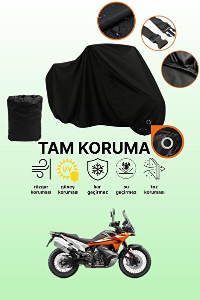 dokaca قماش دراجة نارية متوافق مع KTM 890 Adventure R متوافق مع قفل أسود