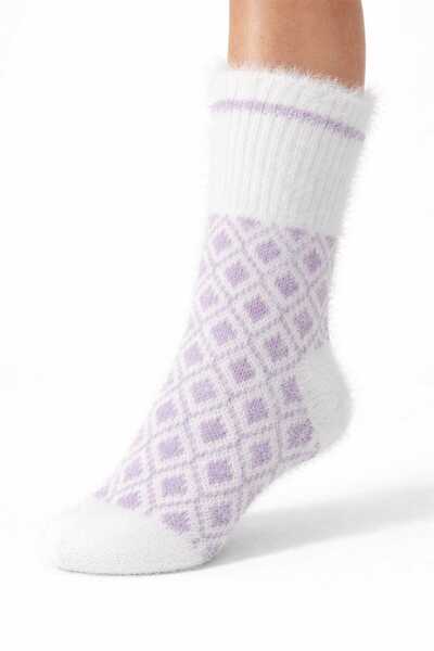 ANUK GRUP Peluş Kadın Çorap –Uyku çorabı- Yumuşak, Sıcak, Kışlık Hediye Seçen...