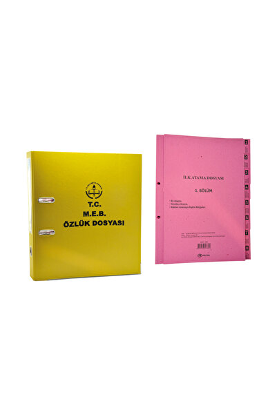 Gültaş Öğretmen Özlük Dosyası 8'li Klasörlü