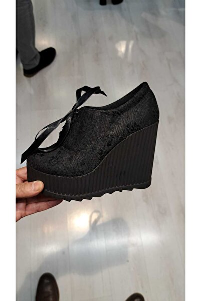 Karınca Pantofi cu toc pană, negri sport, pentru mireasă, rochie de seară și ...