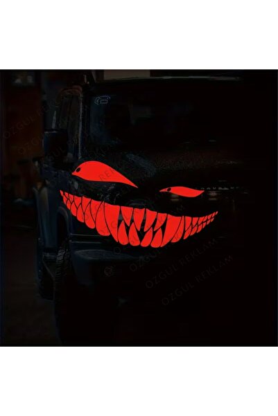 ÖZGÜL REKLAM Sly Smile gülücük sinsi gülümseme sticker Araba sticker / Motor ...