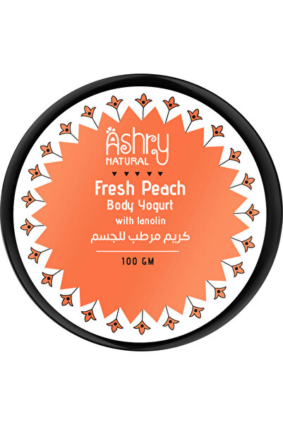 Ashry NATURAL أشري ناتشورال زبادي الجسم برائحة الخوخ الطازج، ترطيب خفيف وسريع...