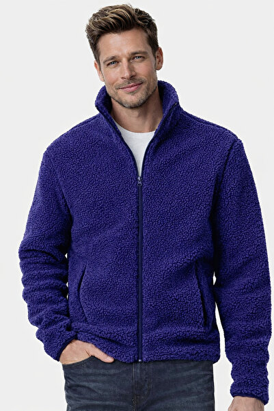 VEGA PORT Unisex Plush Full Zippered Sweatshirt with 2 Pockets and Fleece Ins...