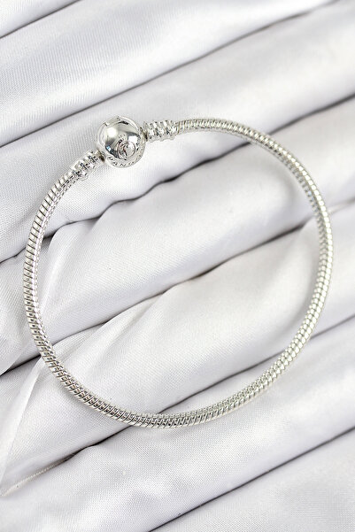 blackpure Cenkx Brass Charm Topcuk Model Silver Color Women's Bracelet 1143851