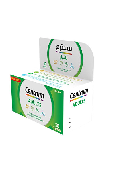 Centrum مكمل غذائي يحتوي على فيتامينات ومعادن متعددة، 30 قرصًا