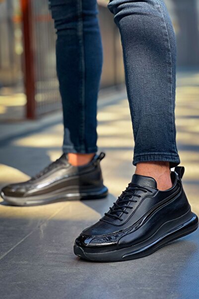 Lucy Shoes Yg2419 Cools Men's Casual Lace-Up Leather Patent Leather Sports Sn...