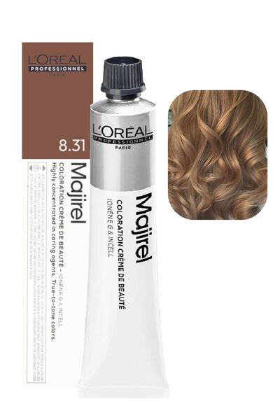 L'Oréal Professional Majirel Saç Boyası 8.31 Açık Sarı Dore Küllü 50ml - Yeni...