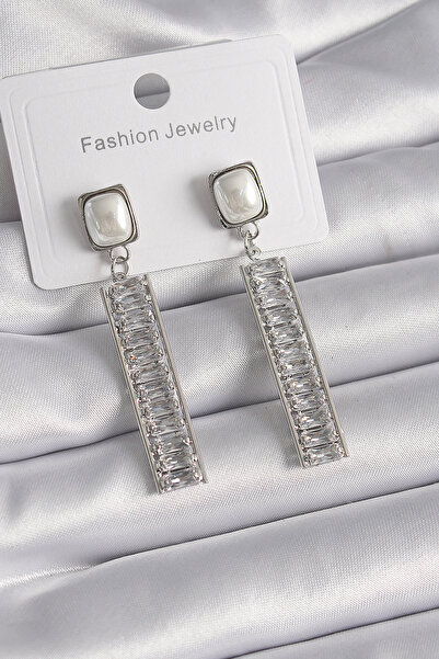 blackpure Brass Silver Color Square Pearl Zircon Stone Waterway Model Women's...