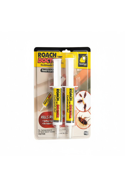 Roach Doctor عبوة من قطعتين من طُعم جل الصراصير، تركيبة احترافية، حقنة لمكافح...