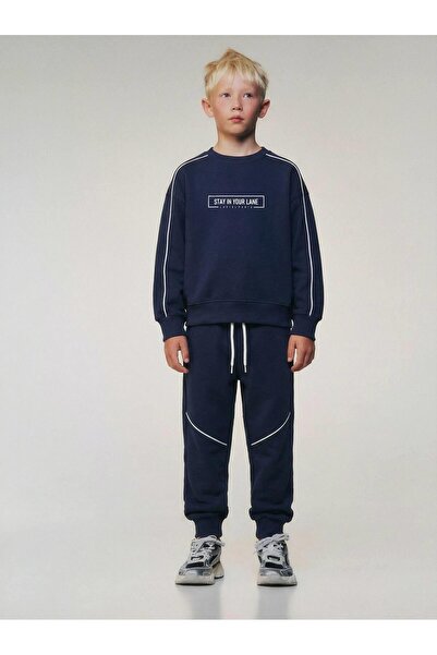 connemara Σετ φόρμας για αγόρια σε σκούρο μπλε χρώμα – Φούτερ με στάμπα & Παν...