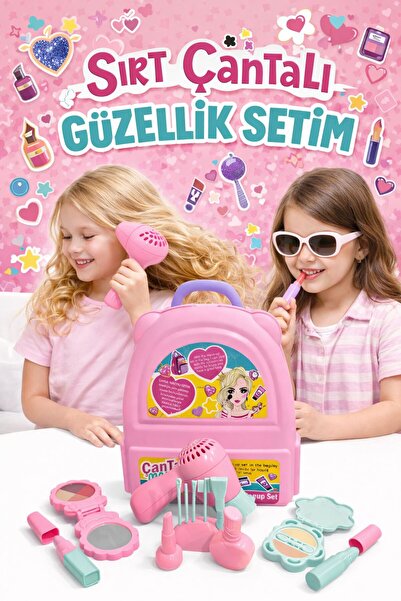 oydaş oyuncak Sırt Çantalı Güzellik Setim, Kız Çocuk Oyuncağı