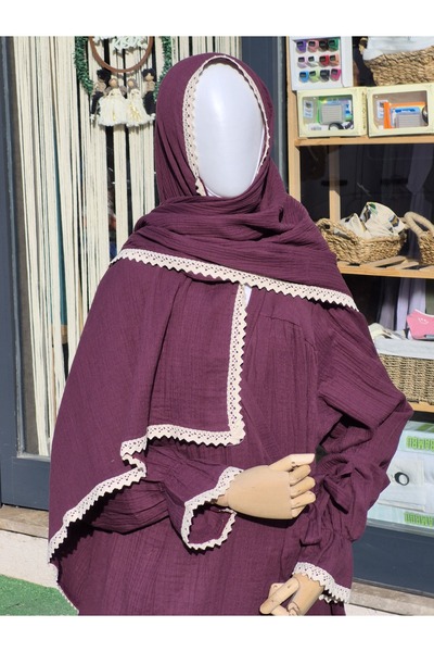 Nurul kisve ثوب صلاة من الموسلين وغطاء رأس