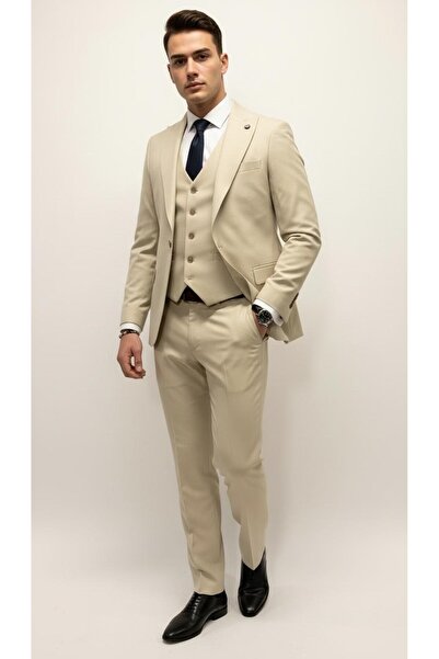 Plus Scorpion Ανδρικό κλασικό κοστούμι σετ κοστούμι με γιλέκο τεμαχίων – μυτε...