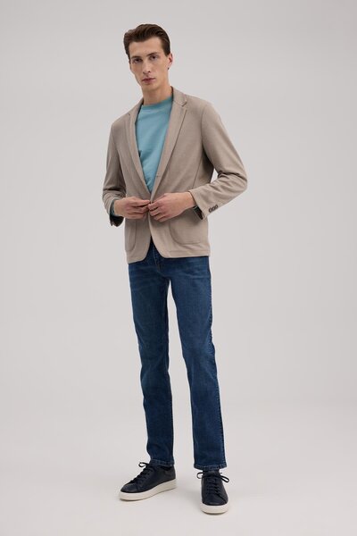 Jakamen Μπουφάν Taba Slim Fit με μονό γιακά και τσέπες