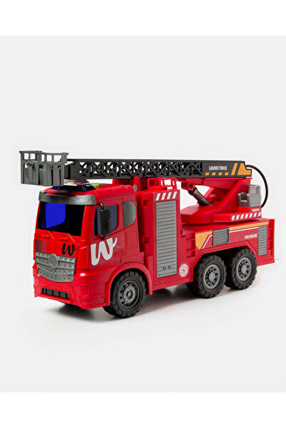 REDTAG Red Inertial Sound & Light Fire Truck For Kids