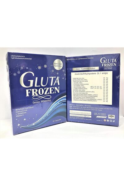 Gluta -Frozen Genius Whitening Nano Licaptechnology - 30 Softgels
